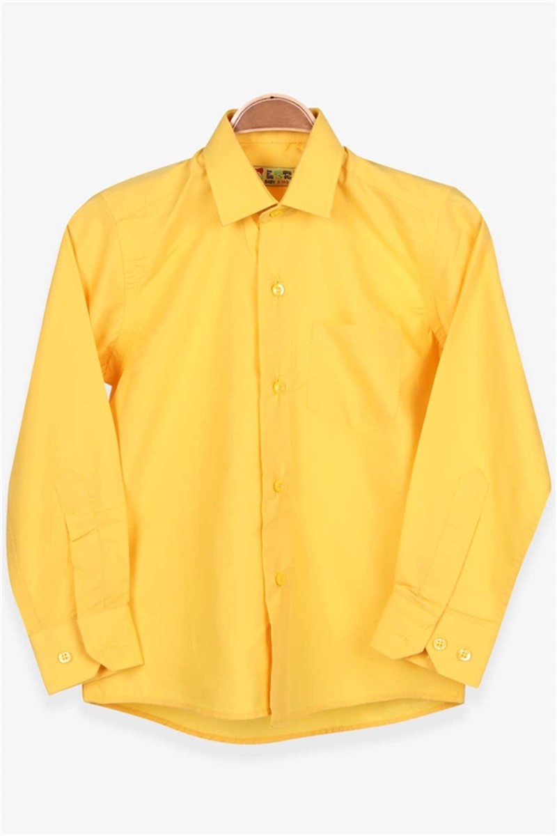 Children's shirt for a boy - Color Mustard #378902