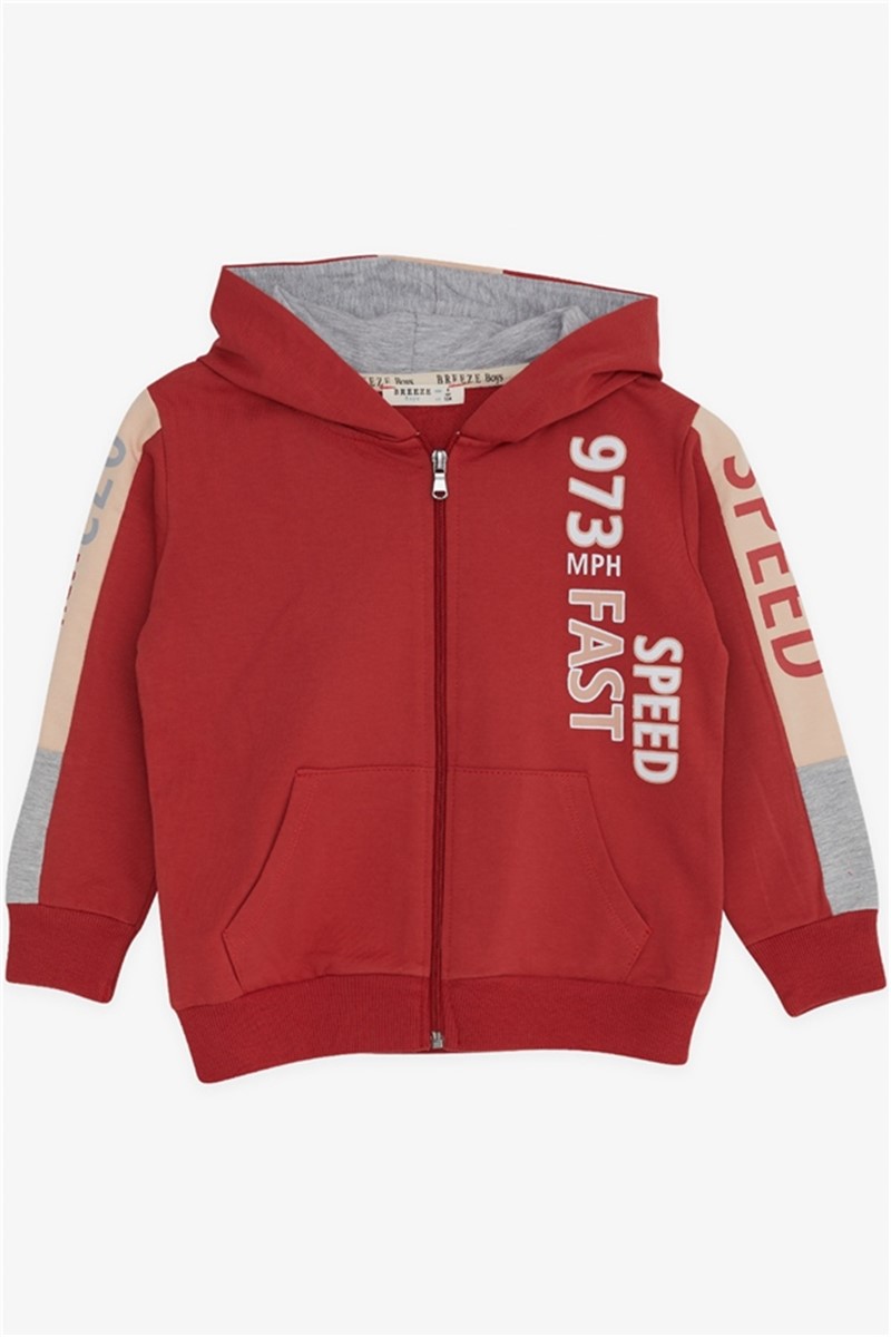 Children's sweatshirt for a boy - Tile color #378799