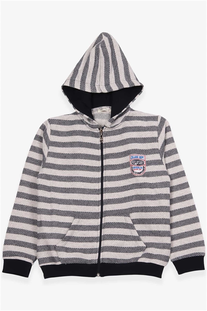 Children's Zip Up Hooded Vest - Gray #379799