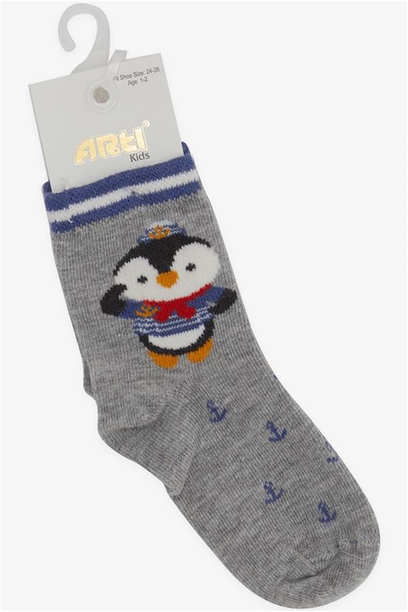 Children's Socks for Boys - Gray Melange #380712