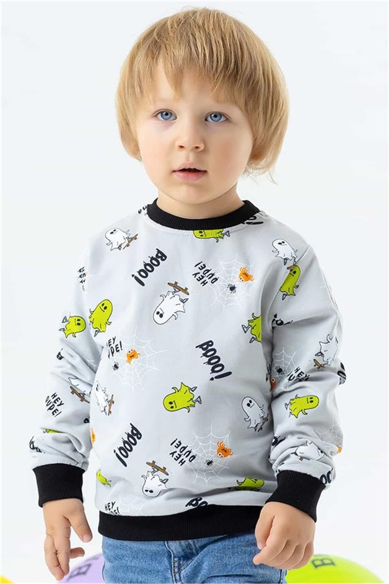Children's sweatshirt for boys - Light gray #379943