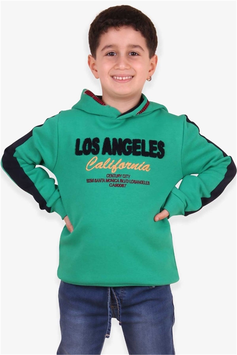 Children's sweatshirt for boys - Green #378719
