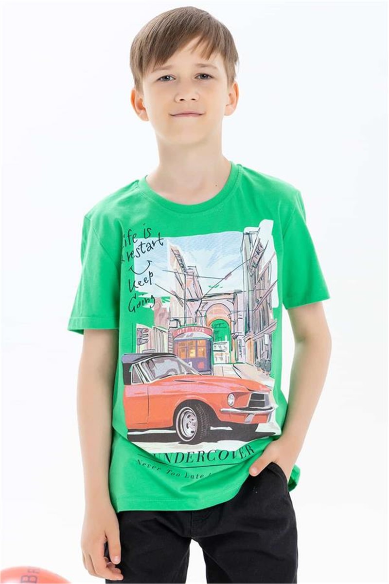 Children's t-shirt for boys - Green #379405