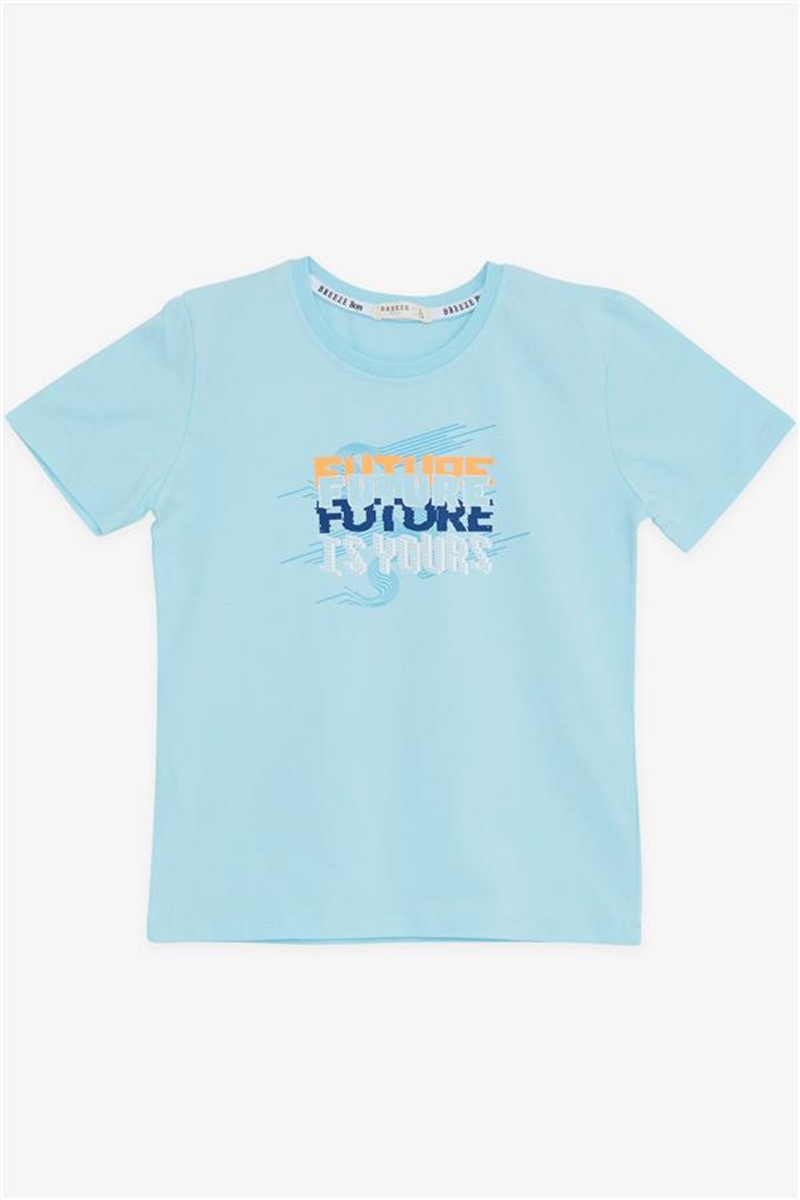 Children's t-shirt for boys - Light blue #383895