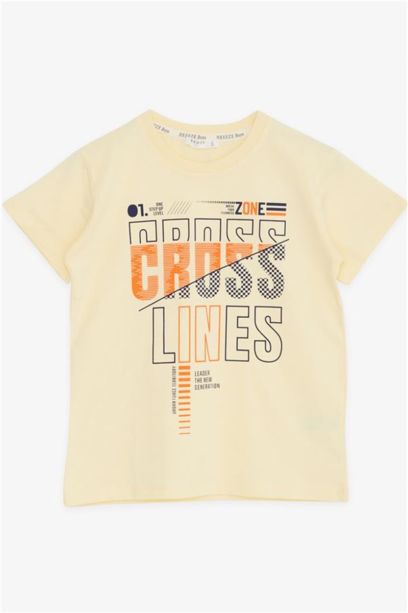 Children's t-shirt for boys - Yellow #381452