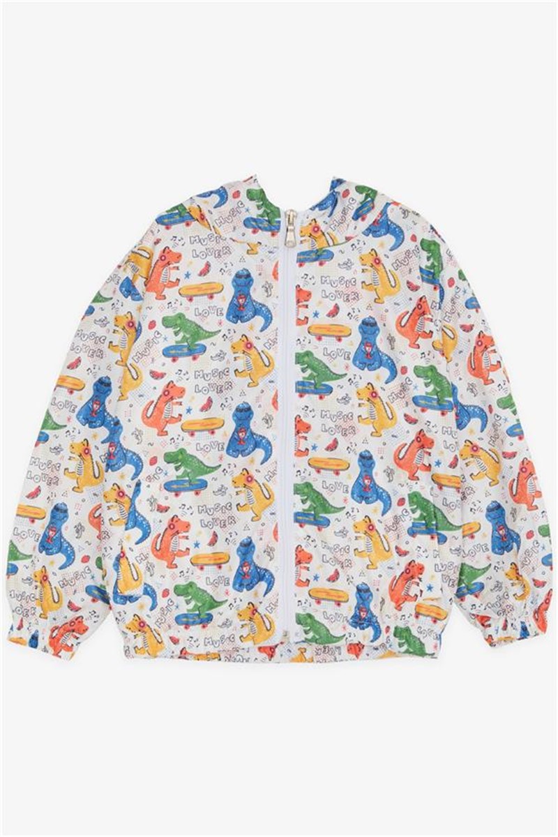 Children's rain jacket for boys - White #380985