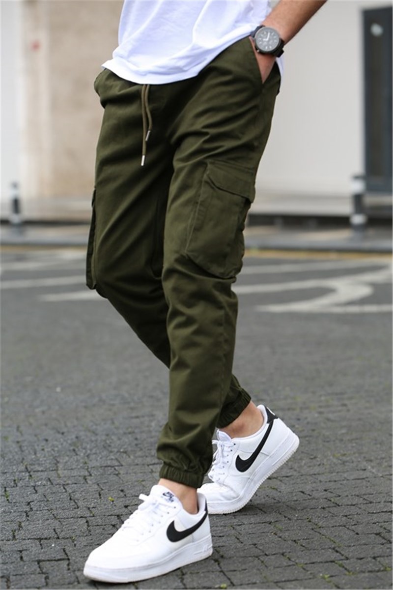 Men's sports trousers 5447 - Dark green #330469
