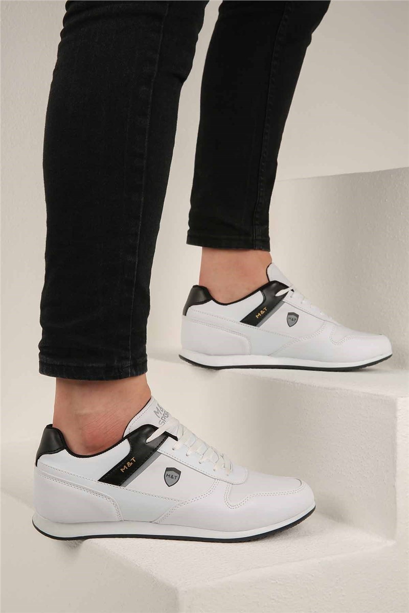 Men's sports shoes - White with black #321650