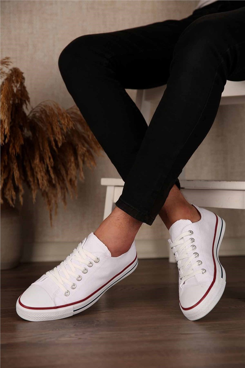 Men's Canvas Shoes - White #303184