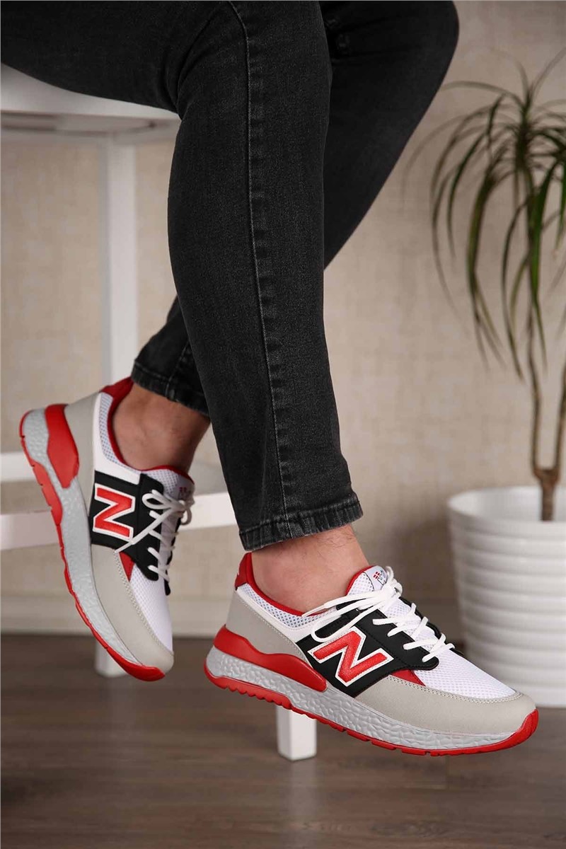 Men's Trainers - Red, White, Black #299239
