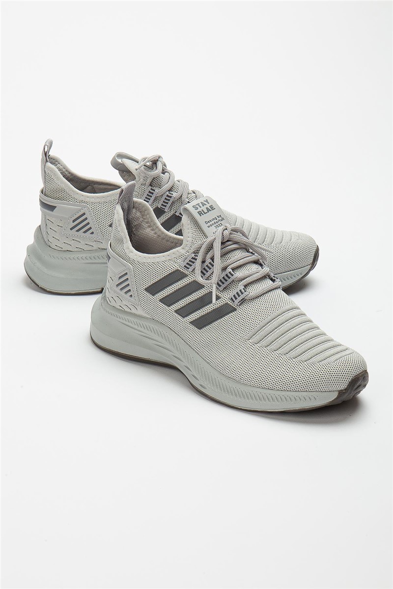 Men's textile sports shoes - Gray #371219