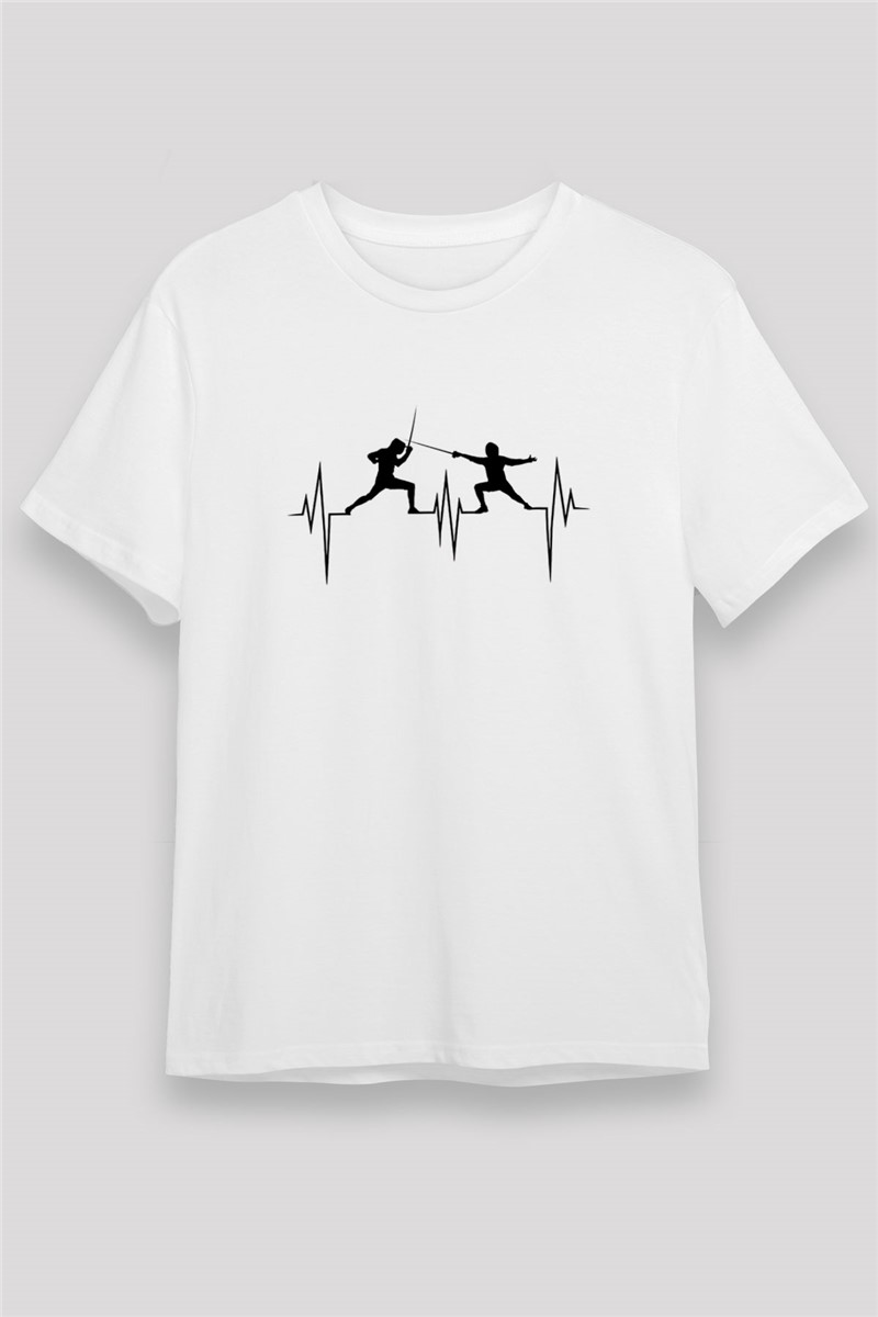 Unisex Print T-Shirt - White #376993