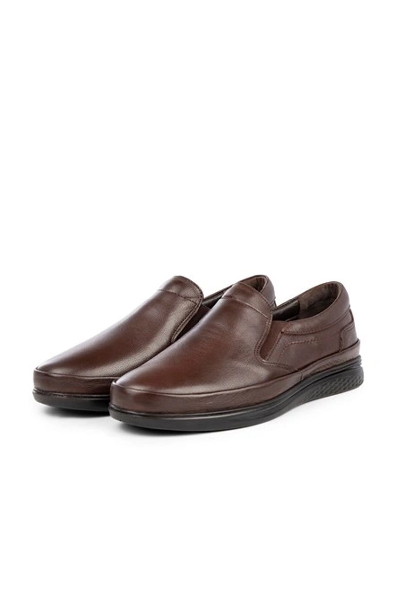 Ducavelli Men's Genuine Leather Casual Shoes - Dark Brown #363773