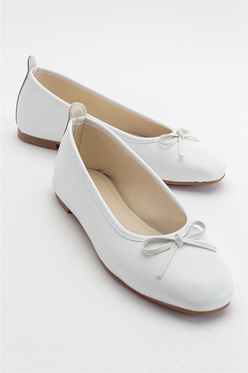 Women's Ballerina Shoes - White #382812