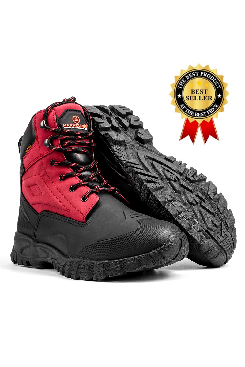 MARWELLS Men's outdoor boots - Red 20230918007