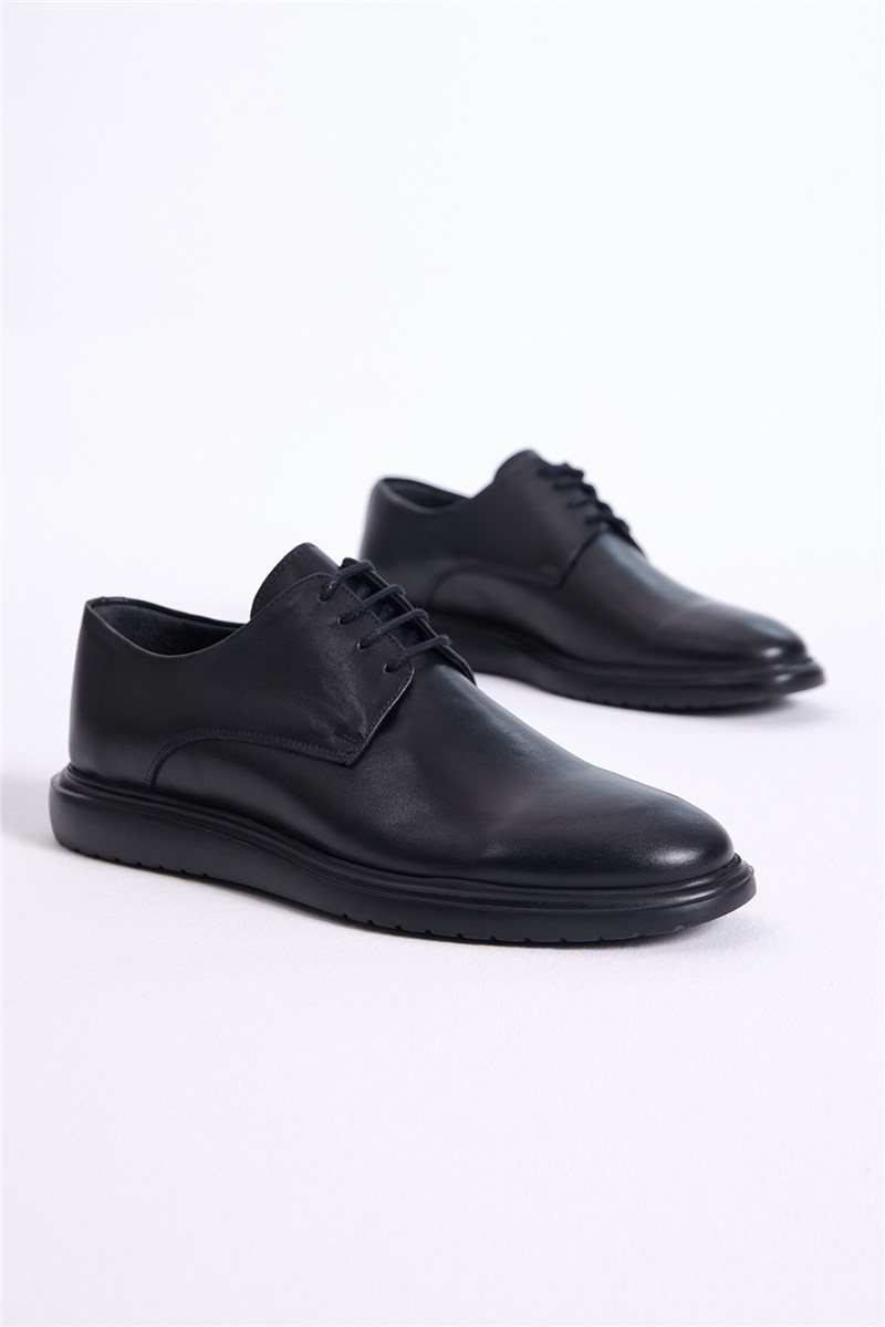 Muške cipele od prave kože - crne #401280