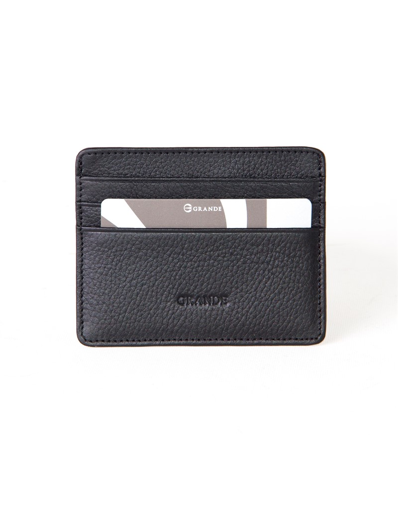 Genuine leather business card holder 530 - Black #333921