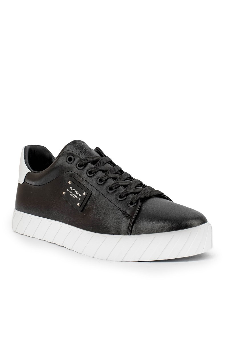 GPC POLO Men's leather shoes - Black 20210835384