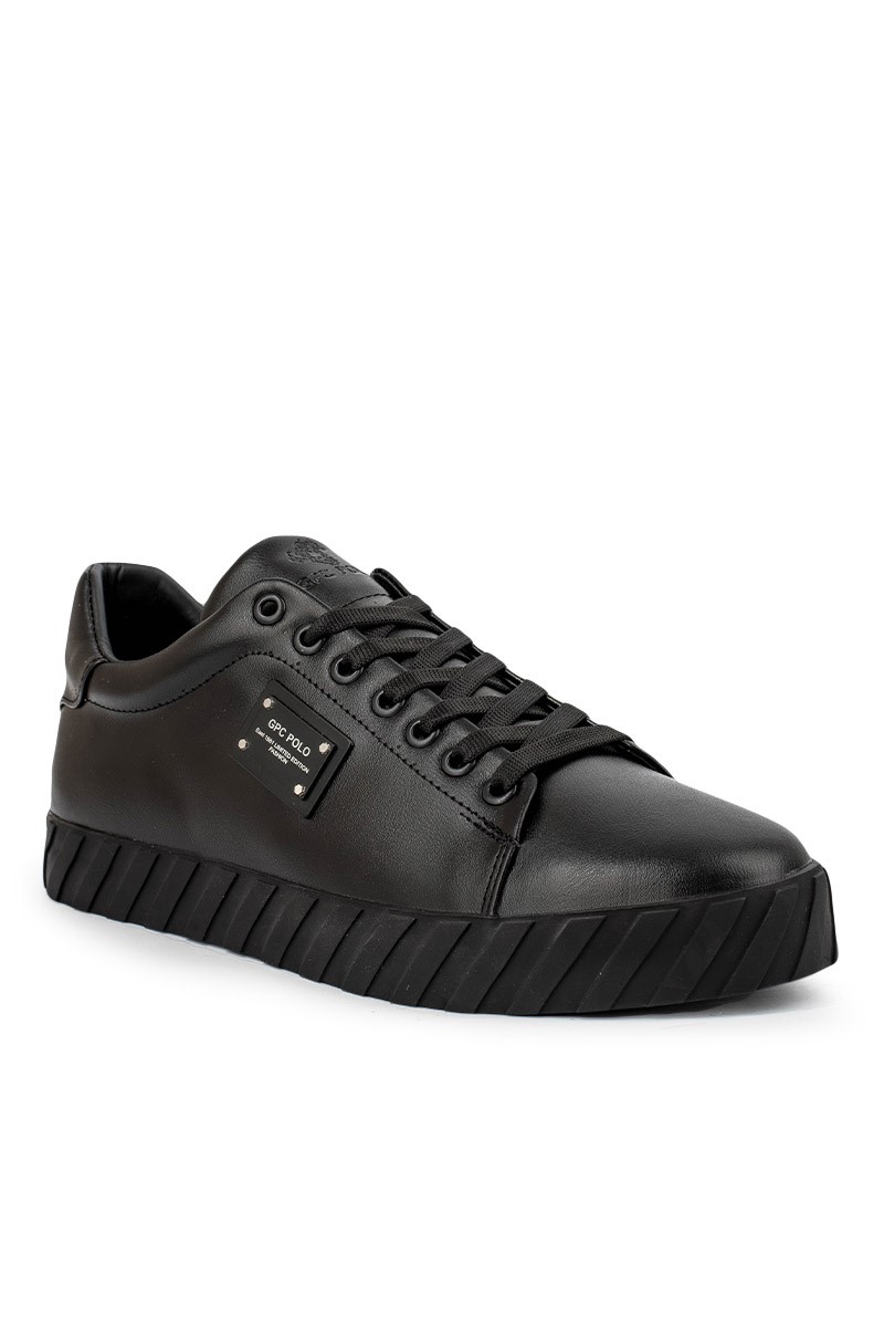 GPC POLO Men's leather shoes - Black 20210835386
