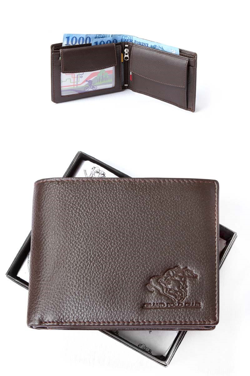 GPC Men's Natural Buffalo Leather Wallet - Brown #9979180