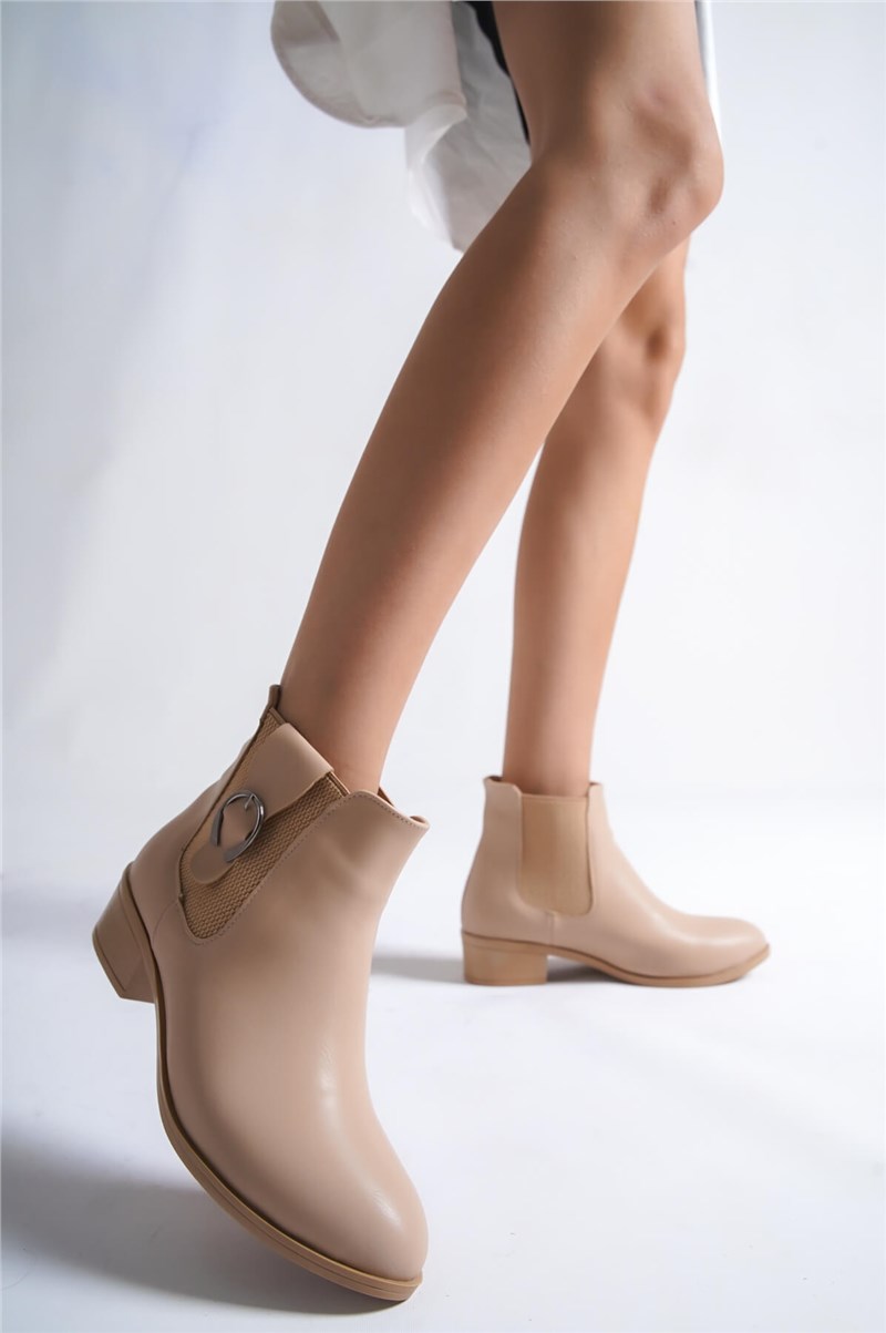 Női alkalmi csizma - bézs #384669