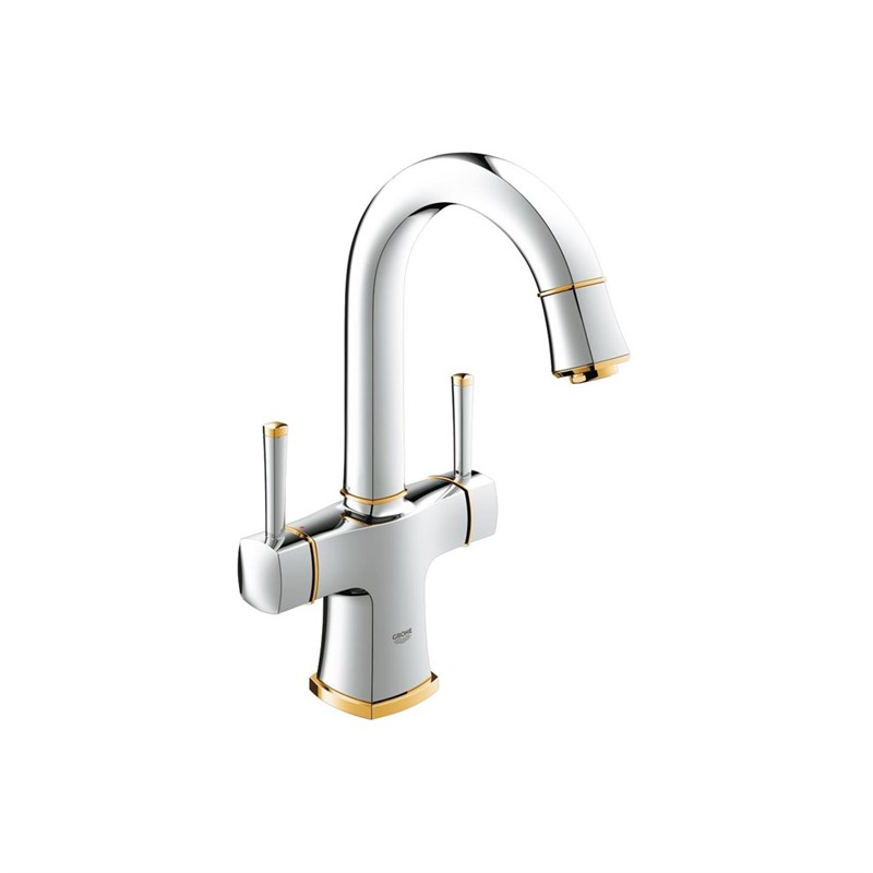 Grohe Grandera Basin Faucet L-Size - Chrome-Gold #336664