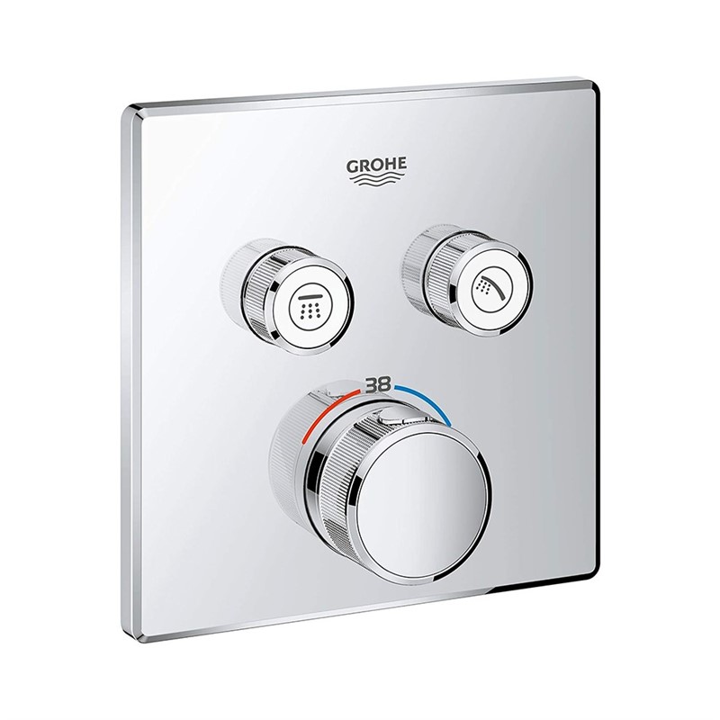 Rubinetto termostatico per bagno Grohe Grohtherm Smartcontrol - Cromo # 339746
