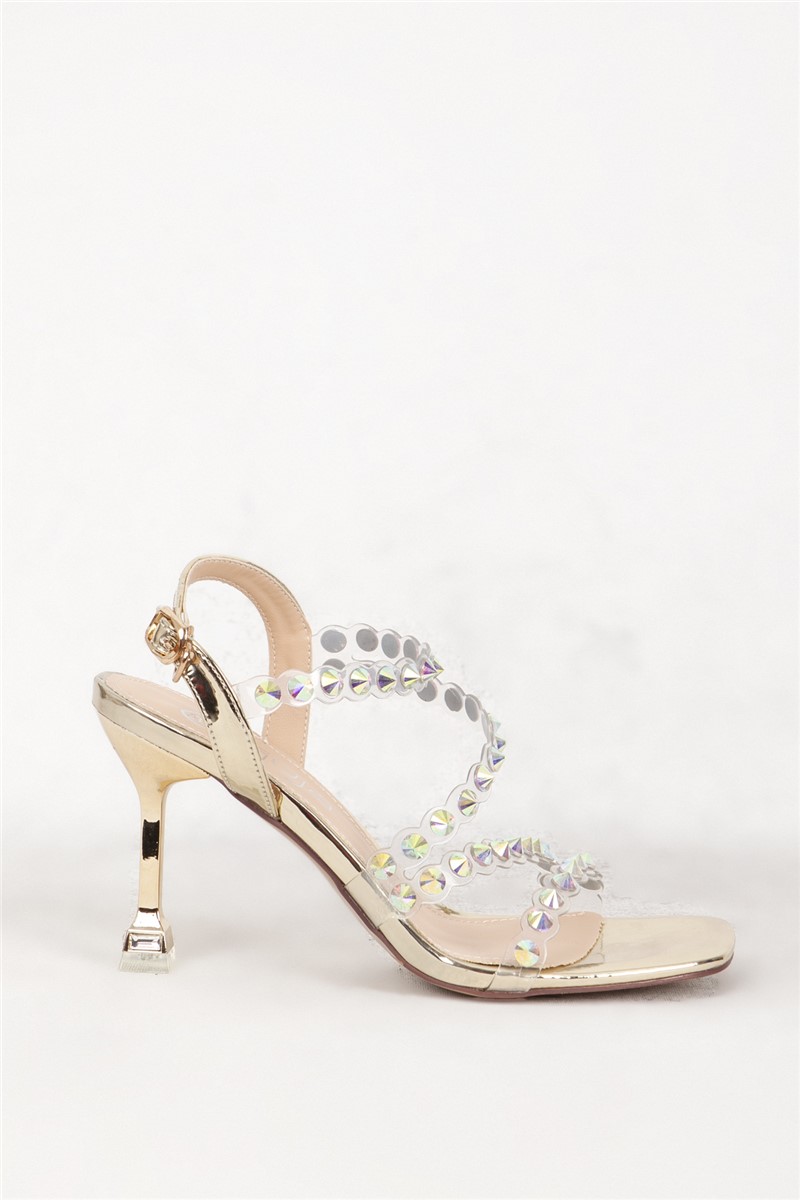 Sapatos de Salto Elegantes Femininos 469 - Dourados #382030