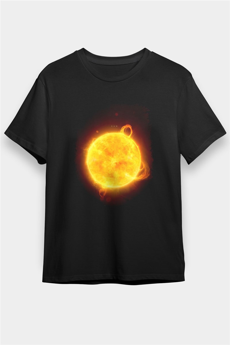 Unisex Print T-Shirt - Black #378124
