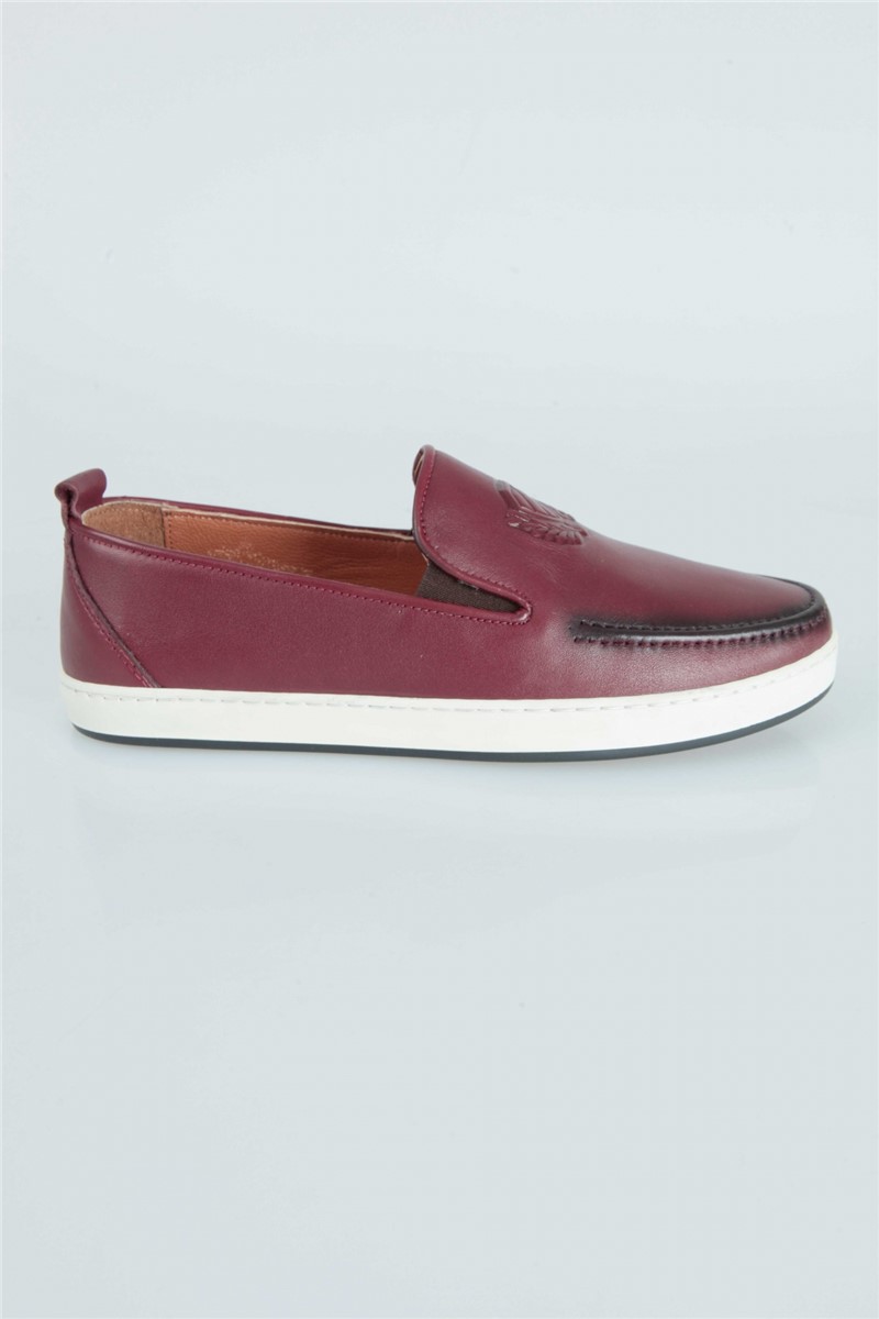 Scarpe uomo in pelle - Bordeaux #268821