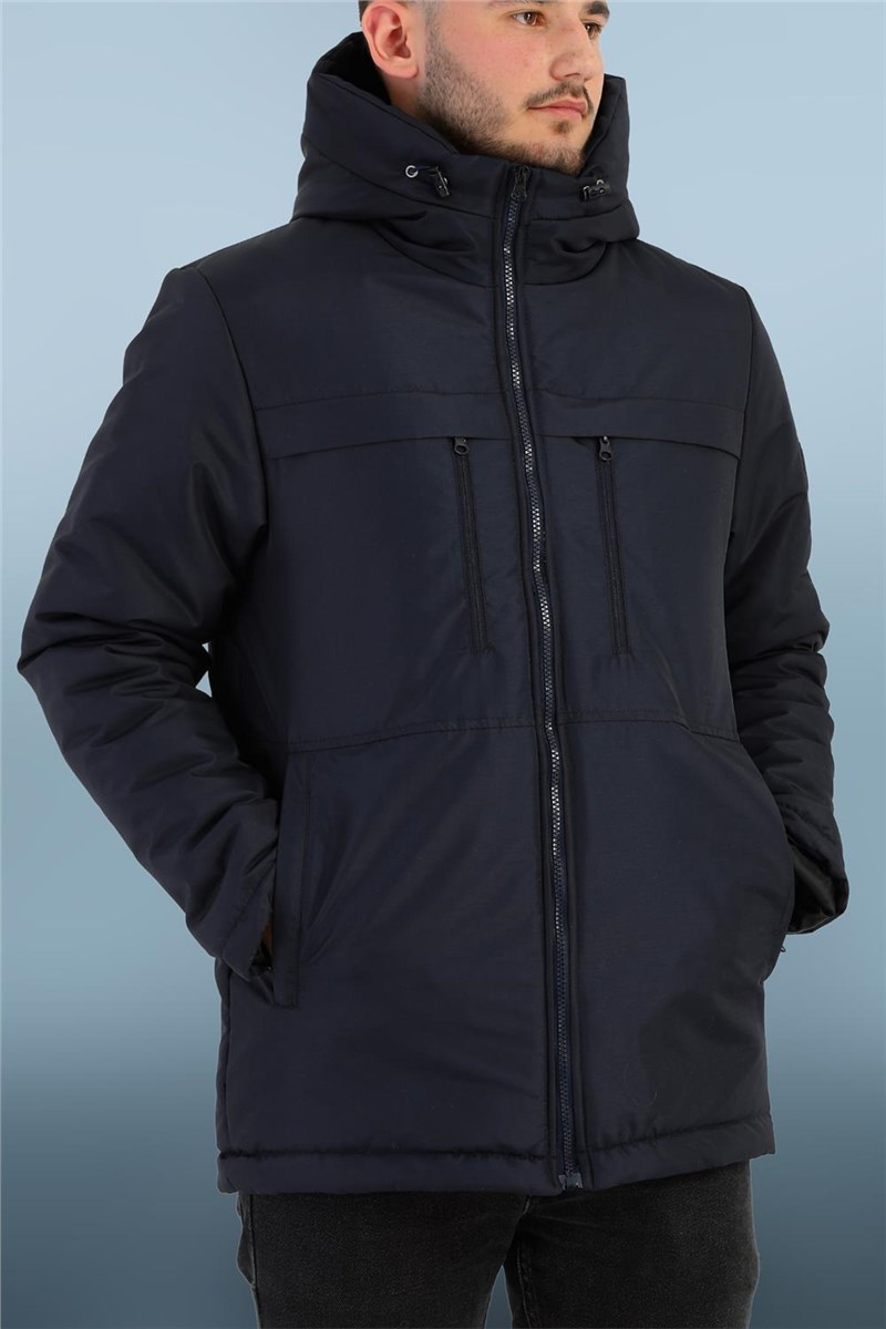 RQPA Waterproof and Windproof Jacket for Men - Navy Blue #409374