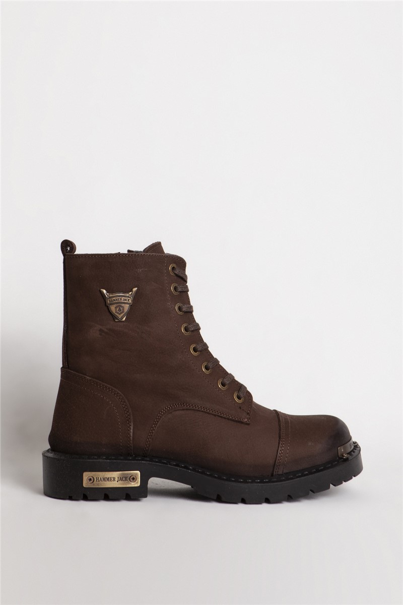 HAMMER JACK Men's Natural Nubuck Boots 102 17600M - Brown #363970