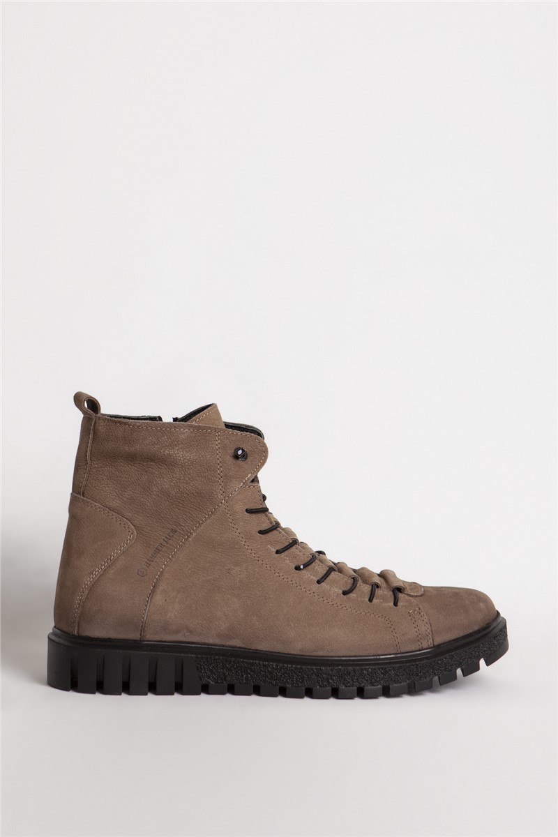 HAMMER JACK Botas masculinas de nobuck natural 102 17945M - Marrom Escuro #363972
