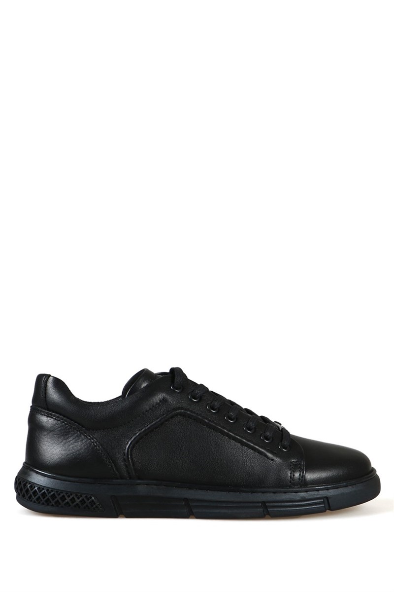 Hammer Jack Men's Genuine Leather Casual Shoes - Black #368730