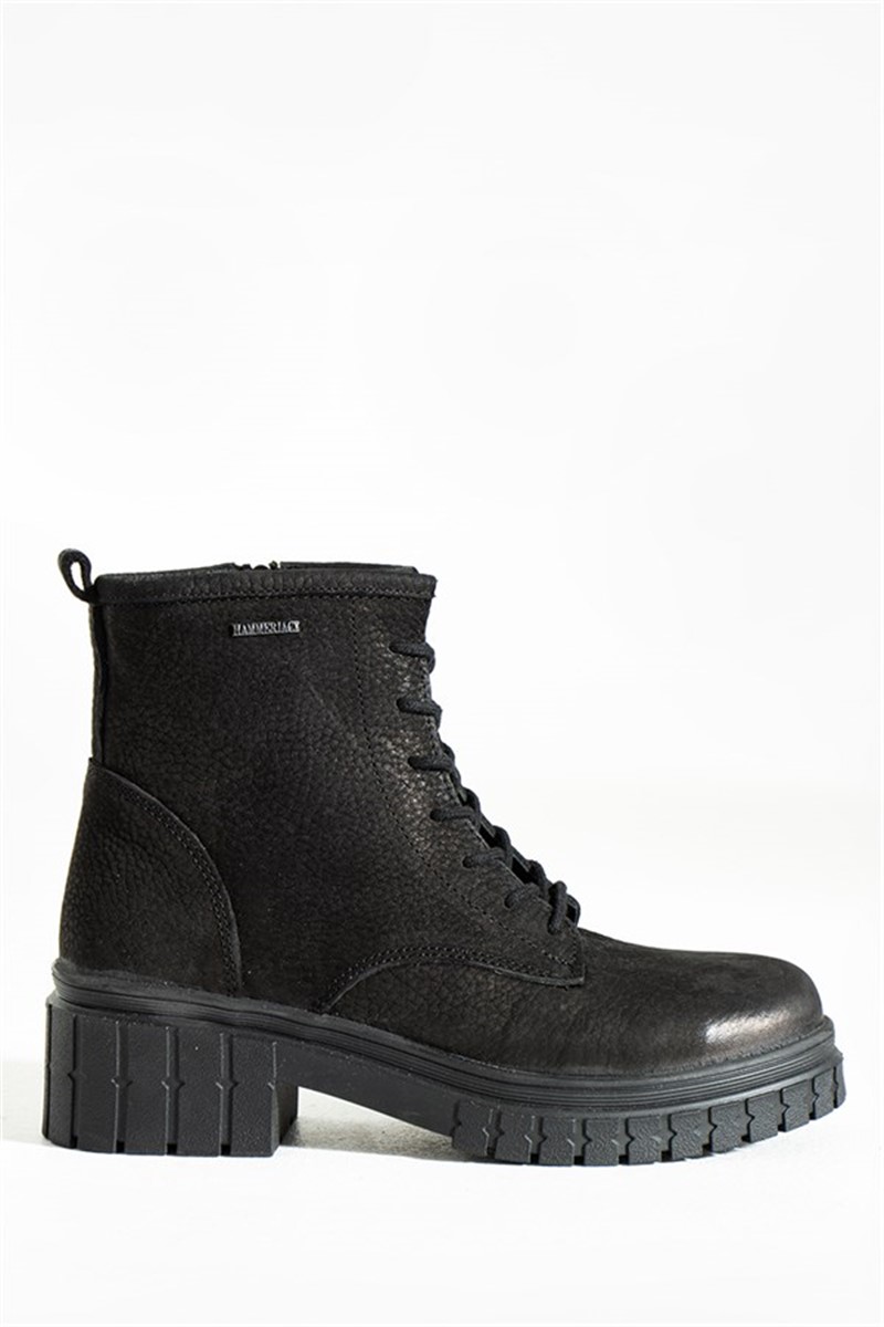 Hammer Jack Women's Genuine Leather Boots - Black #368429