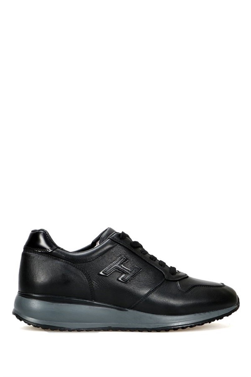 Hammer Jack Men's Genuine Leather Casual Shoes - Black #368370