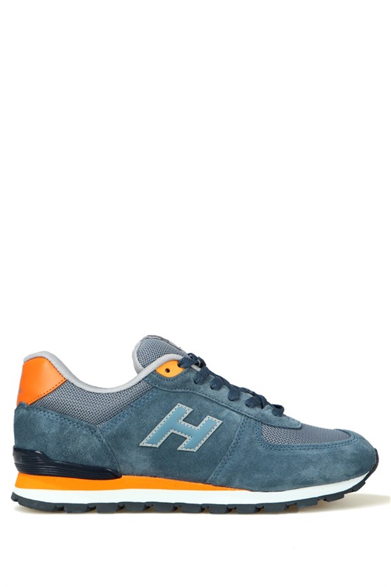Hammer Jack muške sportske cipele od prave kože - plave s narančastom #368503