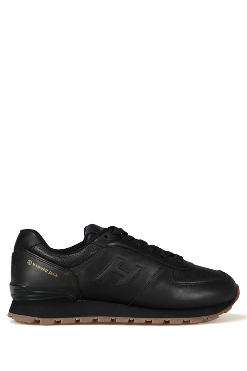 Pantofi sport din piele naturală pentru bărbați Hammer Jack - negri #369045
