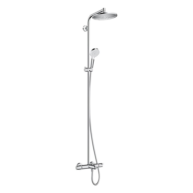 Hansgrohe Crometta 240 Shower column with thermostatic mixer - Chrome #338369