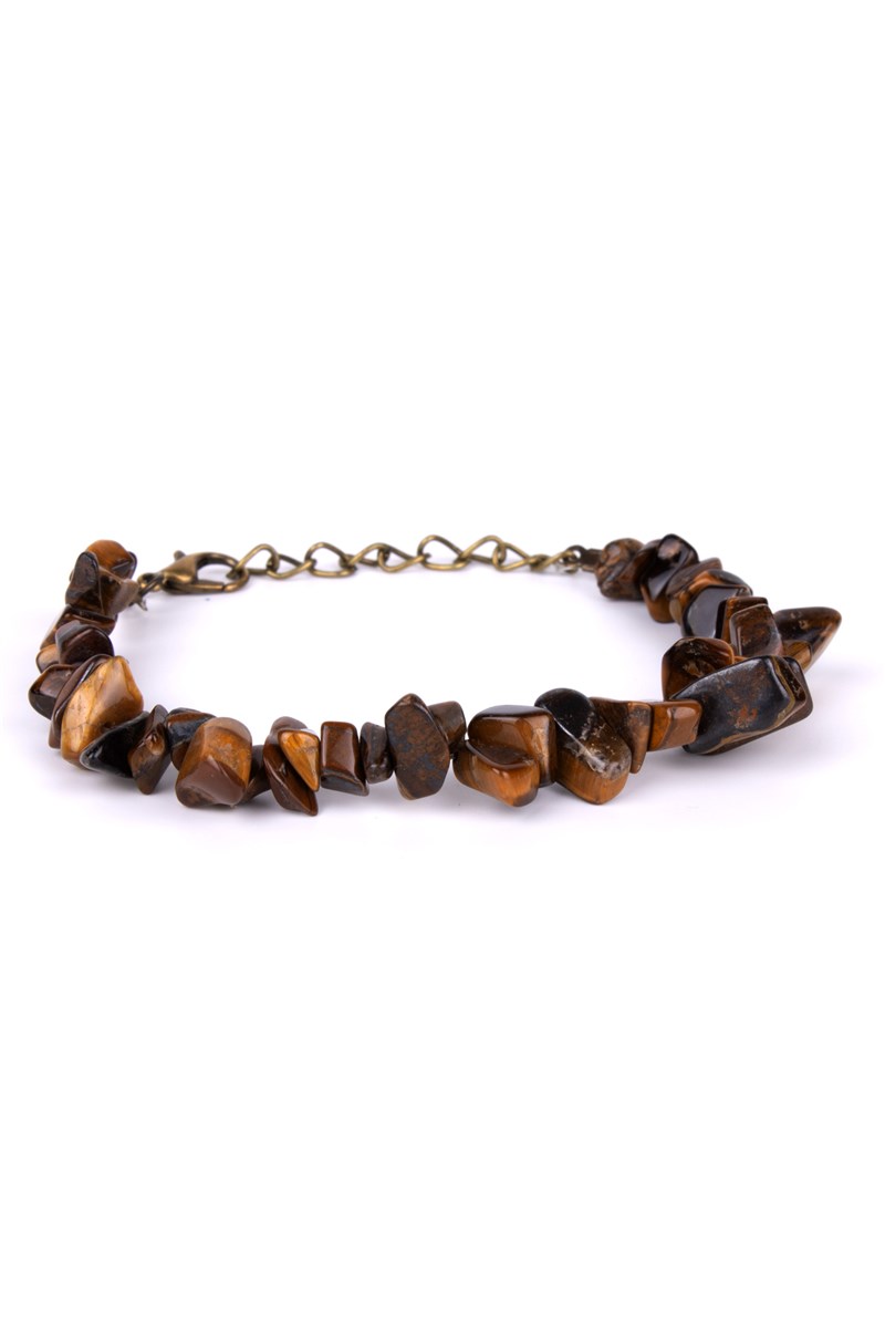 Women's Agate Natural Stone Bracelet - Brown #394047