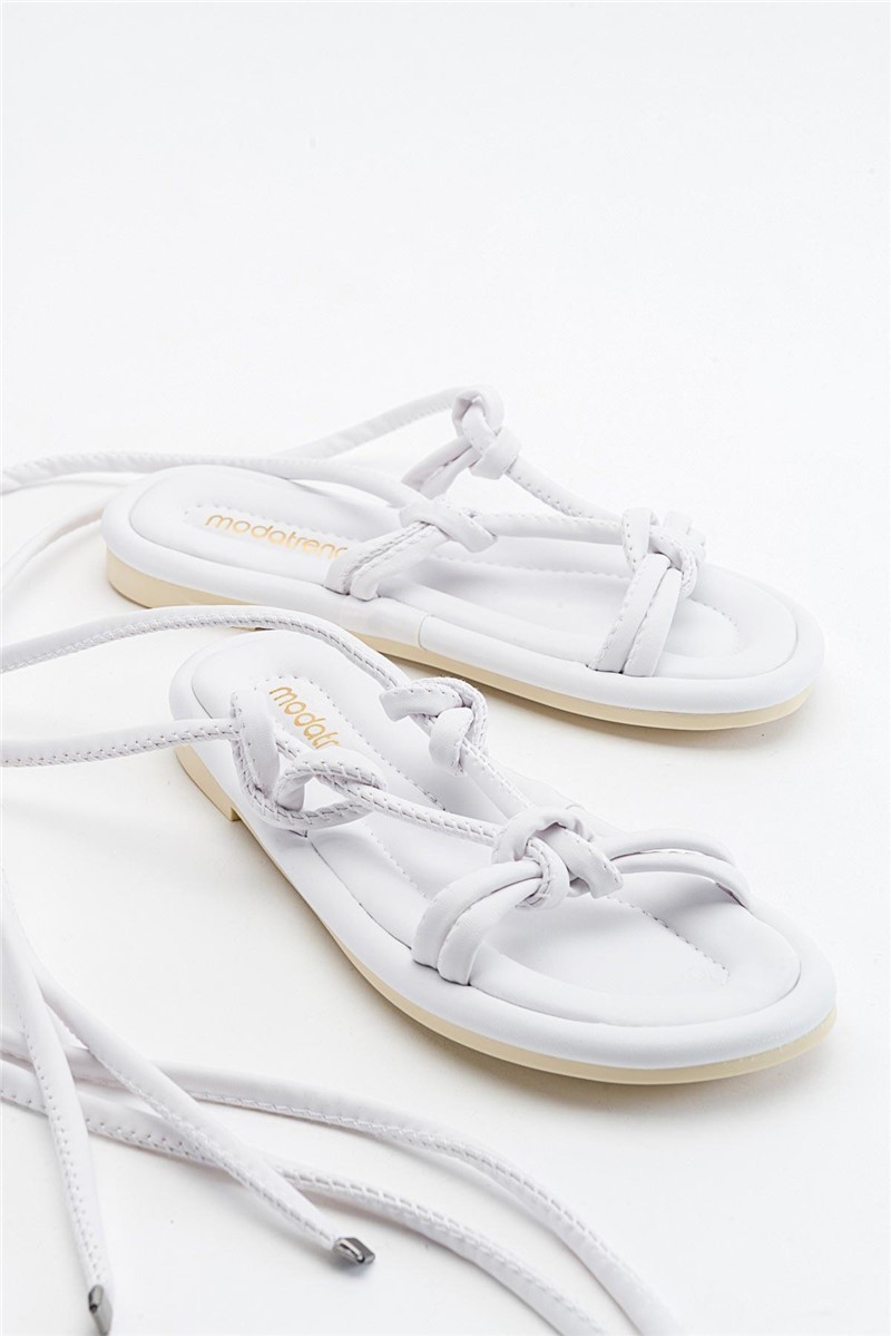Ženske ležerne sandale - Bijele #371243 ​