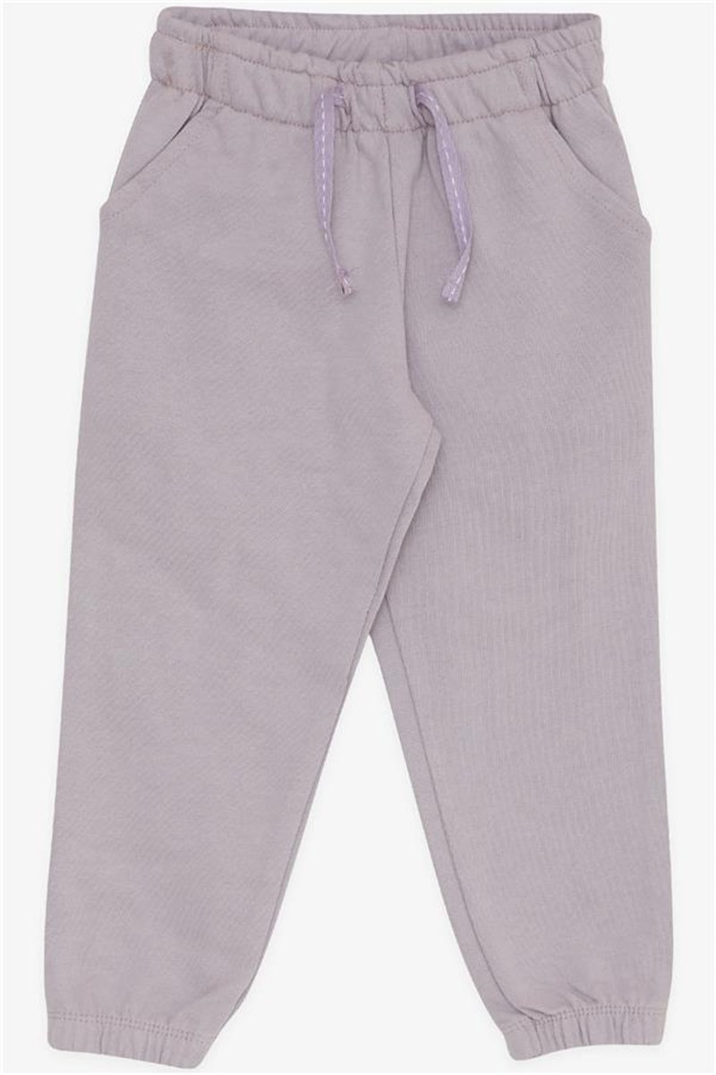 Pantaloni sportivi per bambini con tasche per ragazze - Viola chiaro #407439