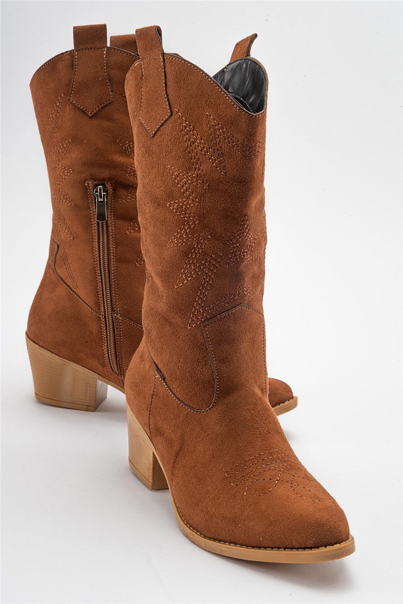 Women's Suede Boots - Taba #411006