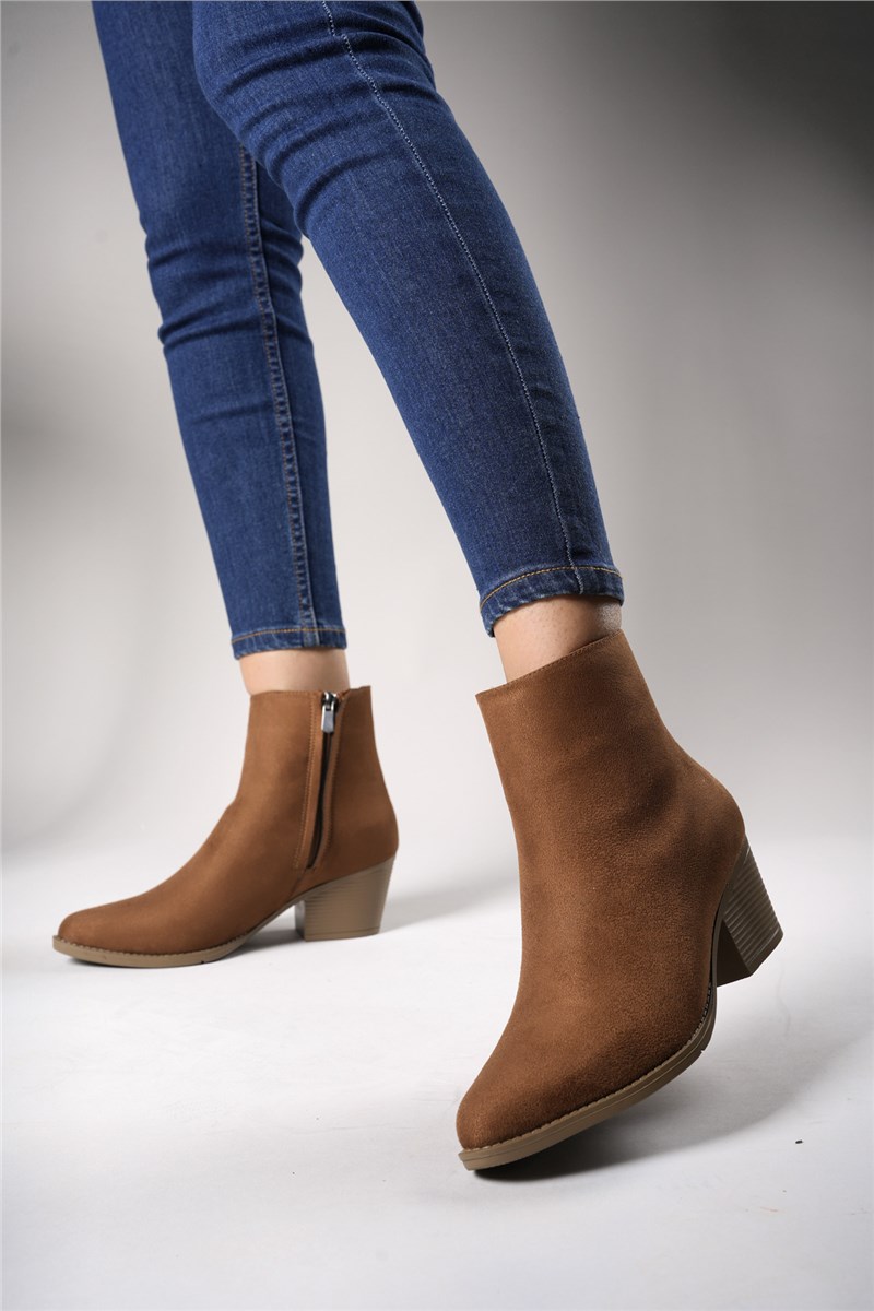 Women's Suede Boots 00125005 - Taba #403802
