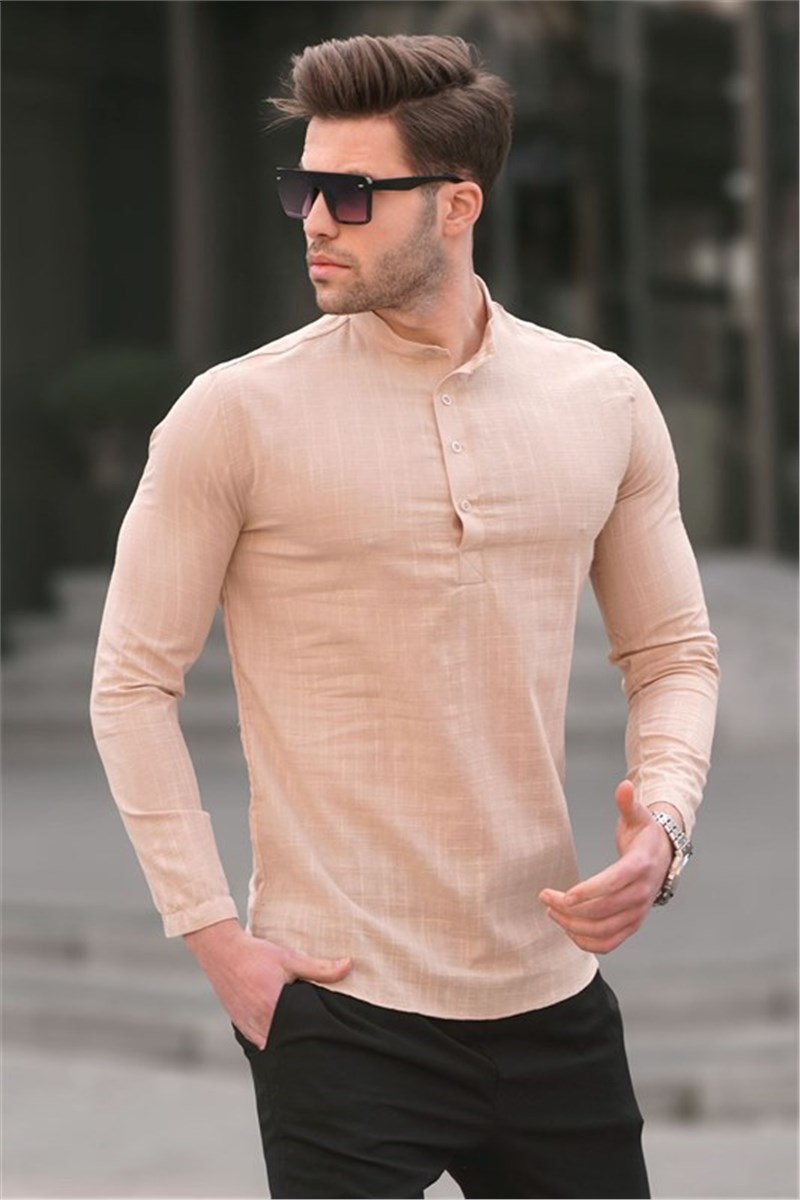 Camicia Uomo Regular Fit 5586 - Beige #394600