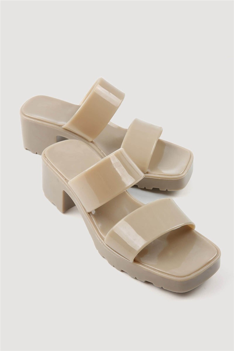 Women's slippers with heel - Vizon #332058