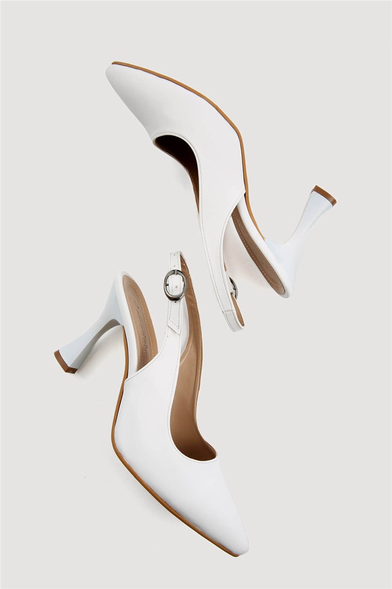 Sapatos Elegantes Femininos - Branco #331896