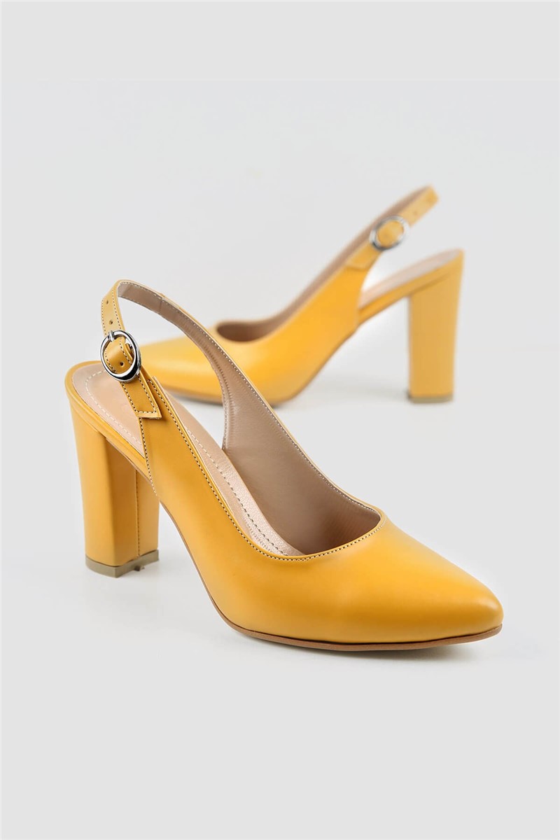 Sapatos elegantes femininos - Mostarda #328011