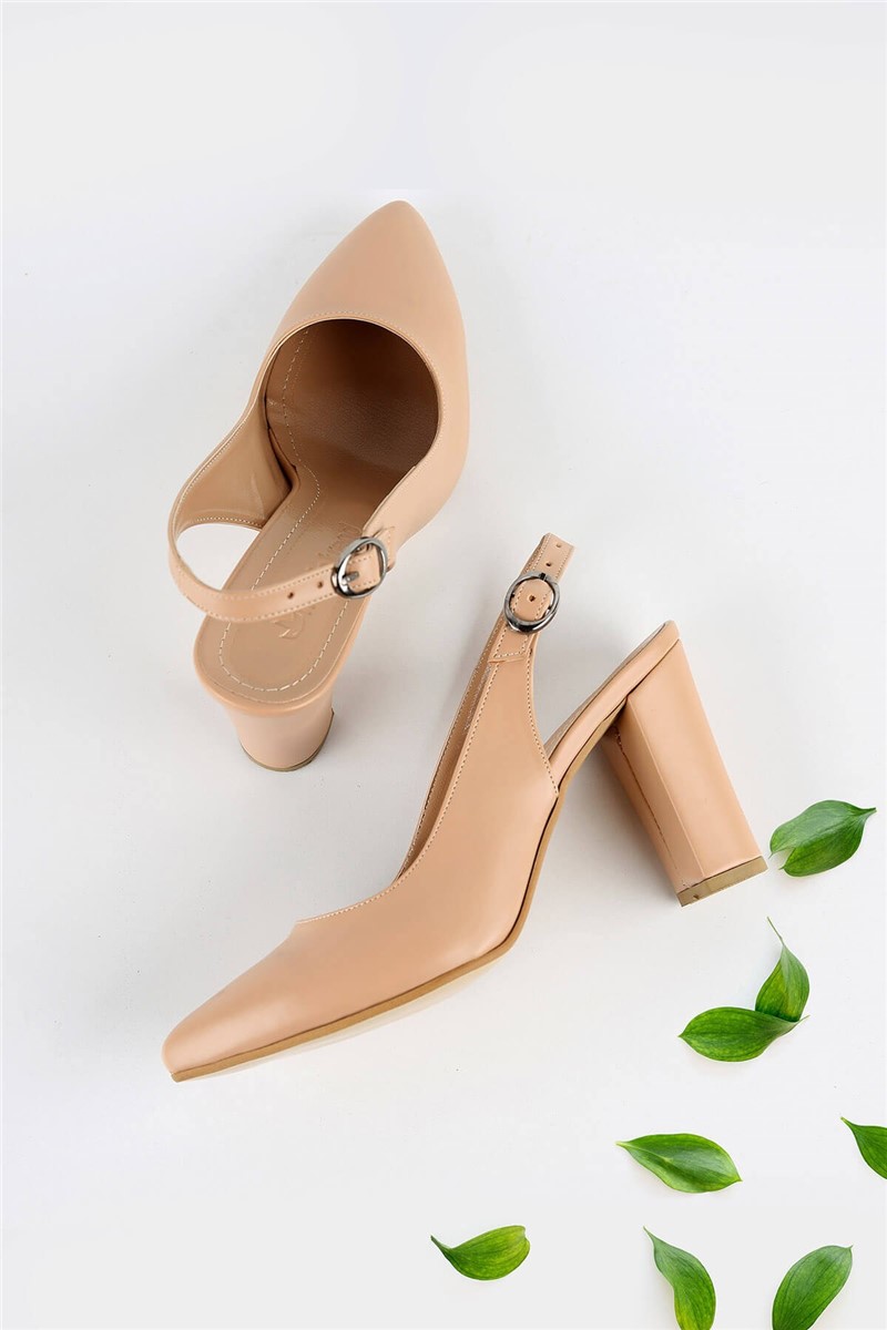 Sapatos de Salto Feminino - Bege #328346