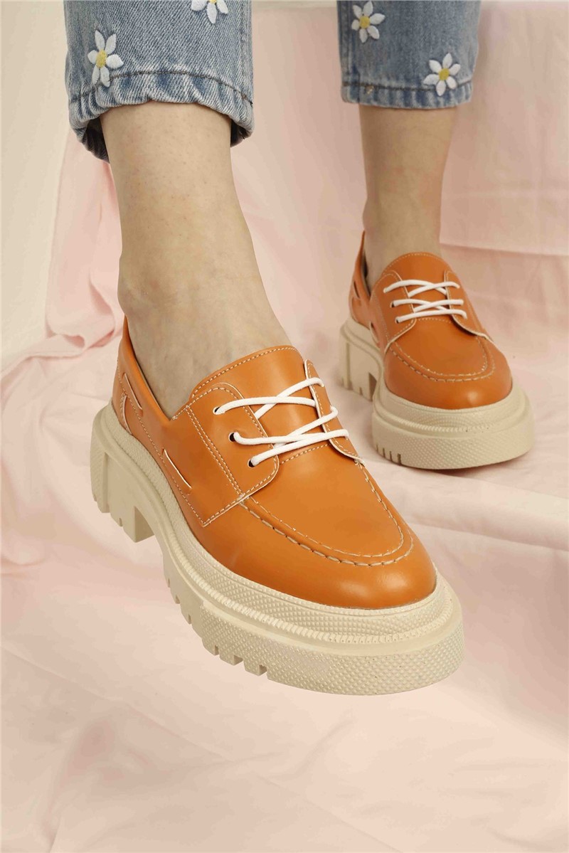 Women's casual shoes - Orange #326643